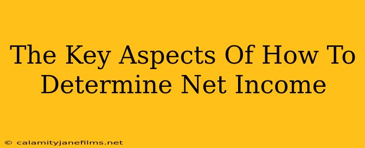 The Key Aspects Of How To Determine Net Income