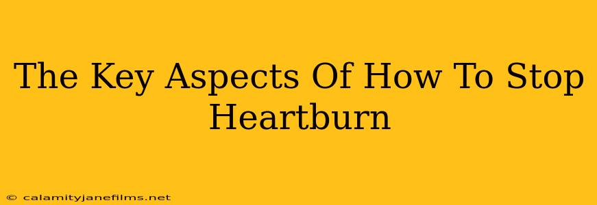 The Key Aspects Of How To Stop Heartburn